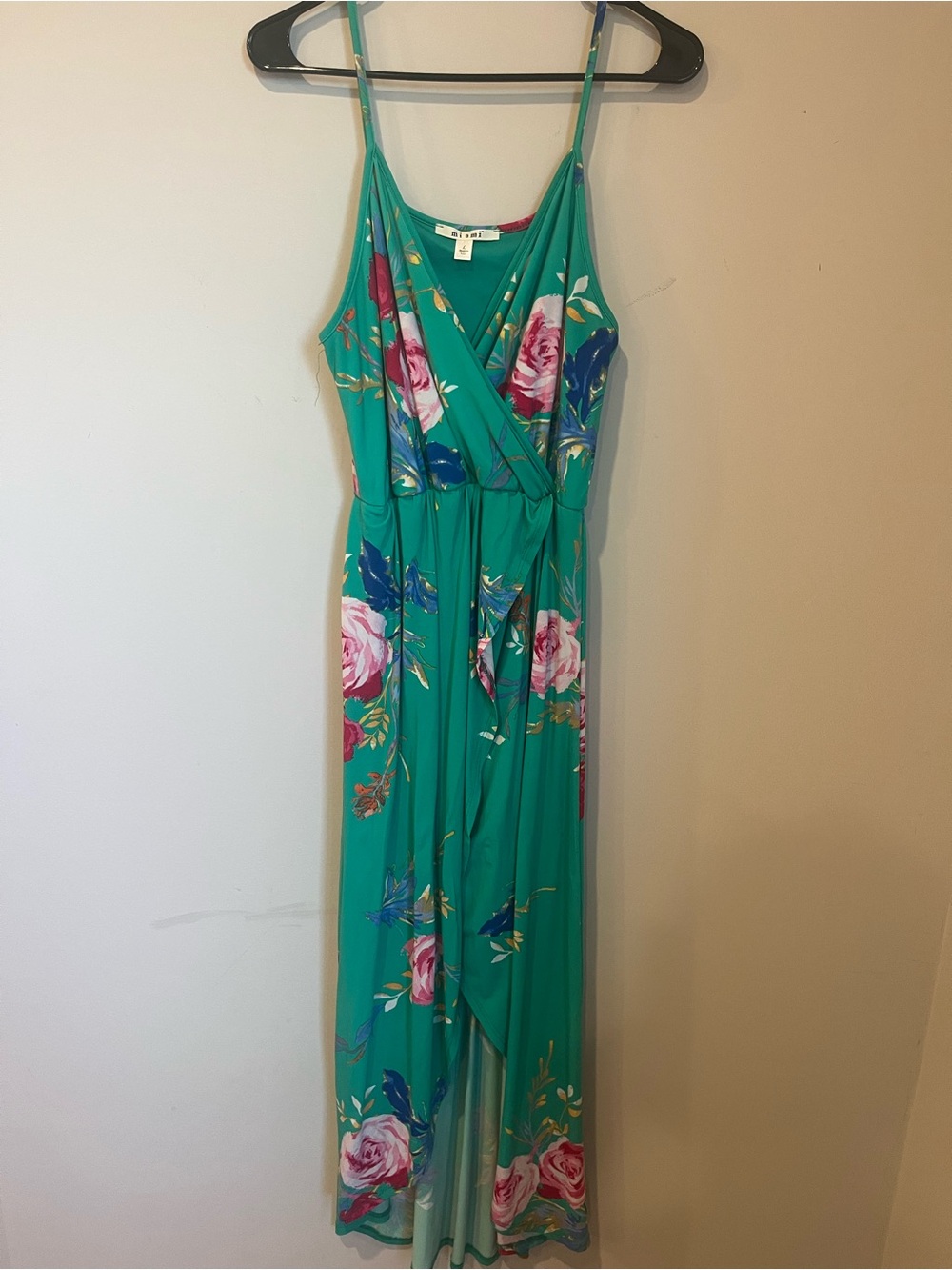 Floral Teal Maxi Dress